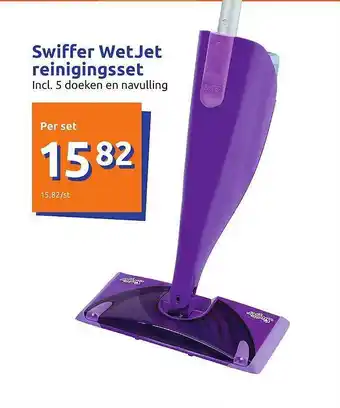 Action Swiffer WetJet Reinigingsset aanbieding