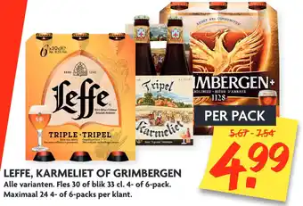 Dekamarkt Leffe, Karmeliet Of Grimbergen aanbieding