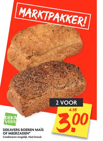 Dekamarkt Dekavers Boeren Maïs Of Meerzaden aanbieding