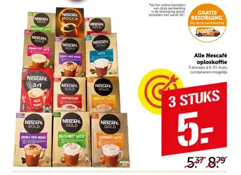 Coop Alle Nescafé oploskoffie aanbieding