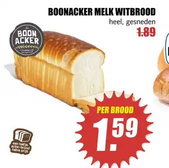 MCD Supermarkt Boonacker melk witbrood aanbieding