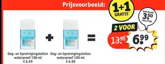 Kruidvat Oog- en lipreinigingslotion waterproof aanbieding