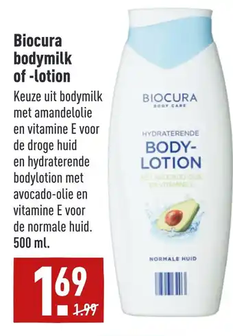 ALDI Biocura bodymilk of -lotion aanbieding