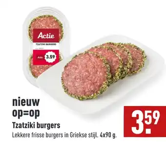 ALDI Tzatziki burgers aanbieding