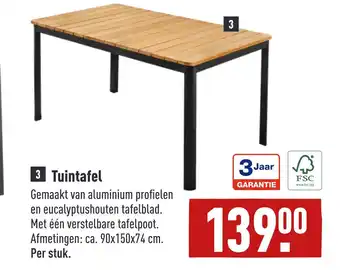 ALDI Tuintafel aanbieding