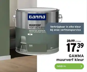 GAMMA GAMMA muurverf kleur aanbieding