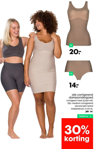 HEMA alle corrigerend damesondergoed aanbieding