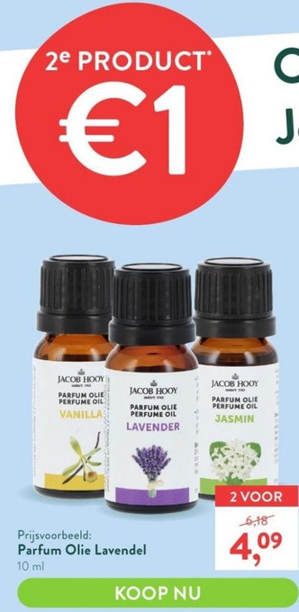 Holland & Barrett Parfum Olie Lavendel aanbieding