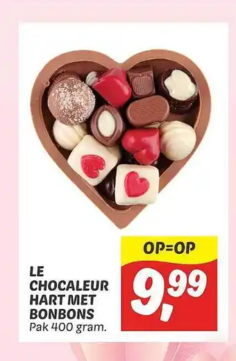 Dekamarkt Le Chocaleur Hart Met Bonbons aanbieding