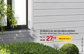 Praxis DUMACLIN GEVELBEKLEDING aanbieding