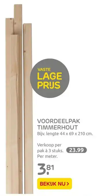 Praxis VOORDEELPAK TIMMERHOUT aanbieding