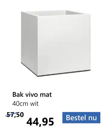 Tuincentrum Outlet Bak vivo mat aanbieding