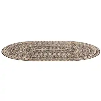 Leen Bakker Binnen/buitenvloerkleed Otis - zwart/jute - 200x290 cm aanbieding