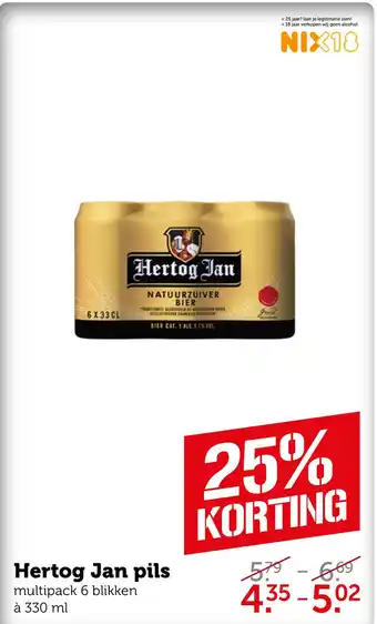 Coop Hertog Jan pils aanbieding