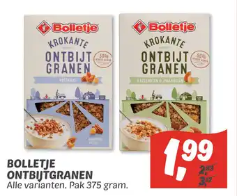 Dekamarkt Bolletje Ontbijtgranen aanbieding