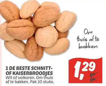 Dekamarkt 1 De Beste Schnitt- Of Kaiserbroodies aanbieding