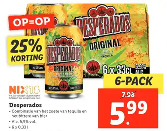 Lidl Desperados 6-pack aanbieding