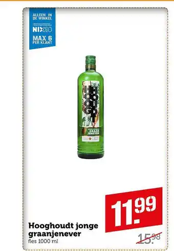 Coop Hooghoudt Jonge Graanjenever aanbieding