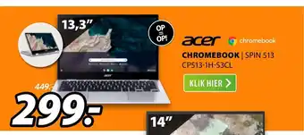 Expert Acer Chromebook Spin 513 CP513-1H-S3CL 13,3" aanbieding