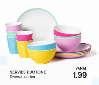 Xenos Servies Duotone aanbieding