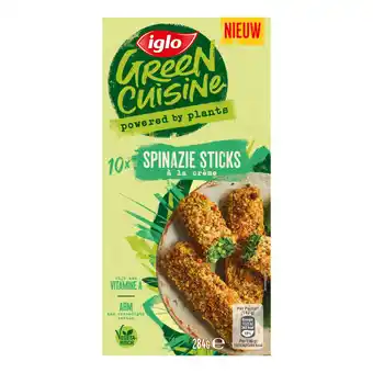 Albert Heijn Iglo Green Cuisine Spinazie Sticks aanbieding