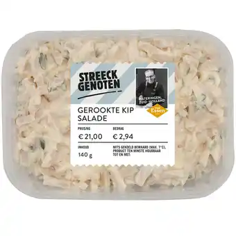 Albert Heijn Streeckgenoten Gerookte kipsalade aanbieding