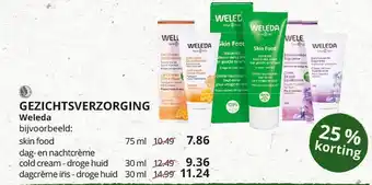 Natuurwinkel Gezichtsverzorging Weleda 25% Korting aanbieding