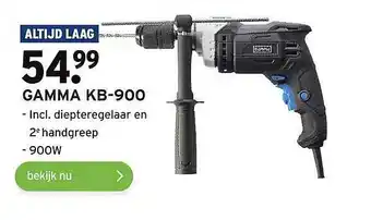 GAMMA Gamma KB-900 incl. diepteregelaar en 2e handgreep aanbieding