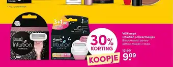 DA Wilkinson Intuition Scheermesjes 30% Korting aanbieding