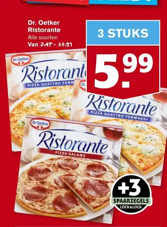 Hoogvliet Dr. oetker ristorante 3 stuks aanbieding