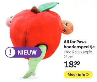 Boerenbond All for Paws hondenspeeltje aanbieding