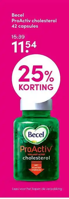 DA Becel ProActive Cholesterol 42 Capsules 25% Korting aanbieding