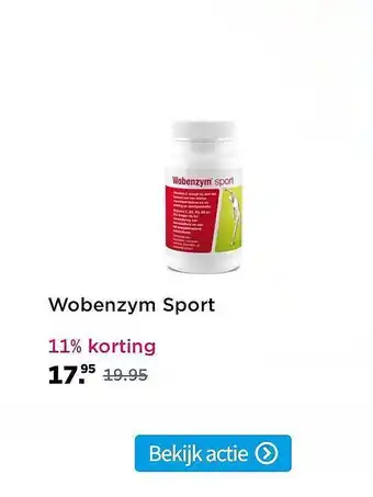 Plein.nl Wobenzym Sport 11% Korting aanbieding