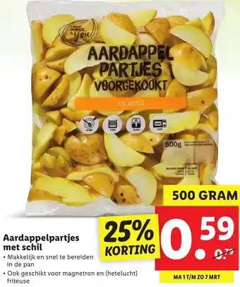 Lidl Aardappelpartjes 500g aanbieding