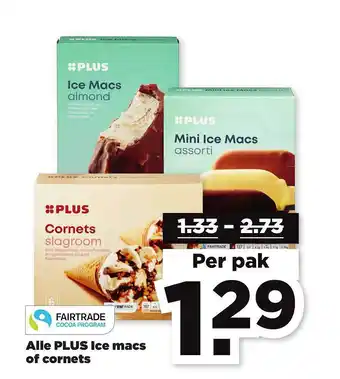 PLUS Alle Plus Ice Macs Of Cornets aanbieding