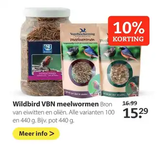 Pets Place Wildbird VBN meelwormen aanbieding