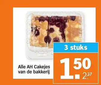 Albert Heijn Alle AH Cakejes Van De Bakkerij aanbieding