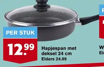 Hoogvliet Hapjespan met deksel 24 cm aanbieding