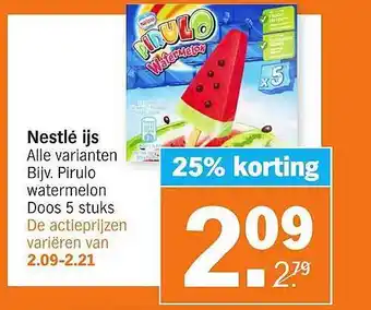 Albert Heijn Nestlé Ijs 25% Korting aanbieding