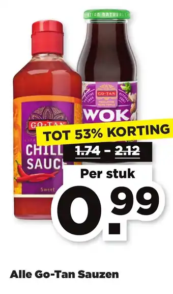 PLUS Go-Tan Sauzen aanbieding