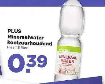 PLUS Plus mineraalwater koolzuurhoudend aanbieding