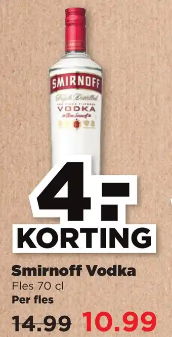 PLUS Smirnoff Vodka 700ml aanbieding