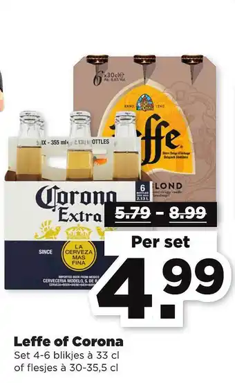 PLUS Leffe Of Corona aanbieding