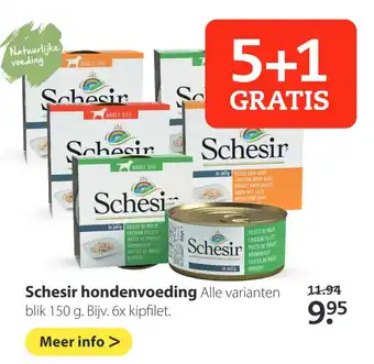 Pets Place Schesir hondenvoeding aanbieding