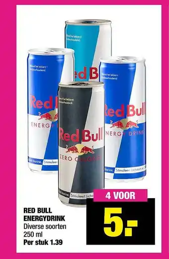 Big Bazar Red Bull Energydrink aanbieding