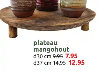 Deka Tuin Plateau mangohout d30 cm aanbieding