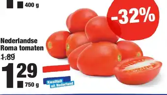 ALDI Nederlandse Roma tomaten 750g aanbieding