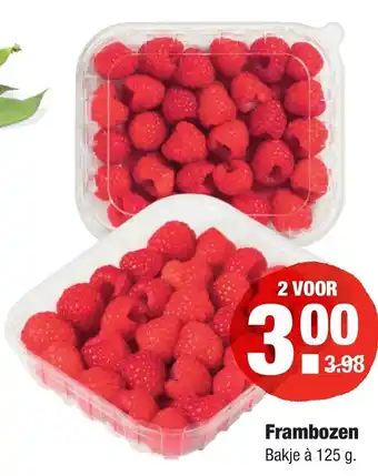 ALDI Frambozen 2*125g aanbieding