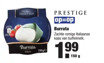 ALDI Burrata 150 gr aanbieding