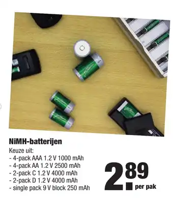 ALDI NiMH-batterijen 4- of 2-pack aanbieding